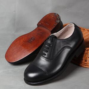 3516厂65式将军皮鞋 真皮底三接头军官男鞋圆头大码宽松透气军鞋