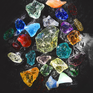 光工水晶安德鲁光工水晶玻璃陨石手链串吊坠熔岩晶体