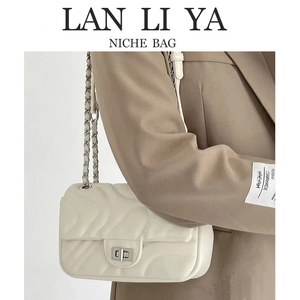 兰莉娅BAG潮牌设计链条小包单肩斜挎包女今年流行包百搭通勤包女