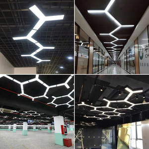 个性健身房专用吊顶灯简约创意网吧超市工作室拼接造型led吊线灯