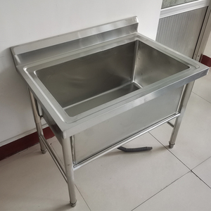 655人付款淘宝商用304不锈钢水池单水盆双槽双池双眼洗菜洗碗食堂洗