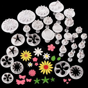 陶艺儿童软陶泥超轻粘土油泥翻糖弹簧压印花模具花朵装饰制作工具