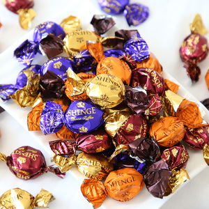 伊妙巧克力夹心太妃糖小糖果高颜值散装批发零食结婚喜糖过万圣节