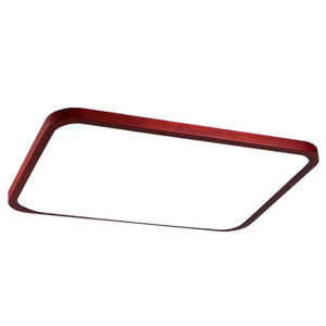 中式吸顶灯简约实木质中式灯 led客厅灯长方形大气卧室苹果灯薄