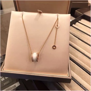 正品bvlgari宝格丽项链女慈善款小蛮腰玫瑰金