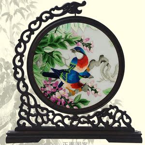 苏州刺绣工艺品小摆件