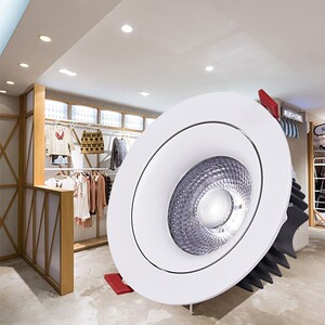 商用cob筒灯5w7w12w20瓦服装店嵌入式天花灯射灯led防雾开孔洞灯