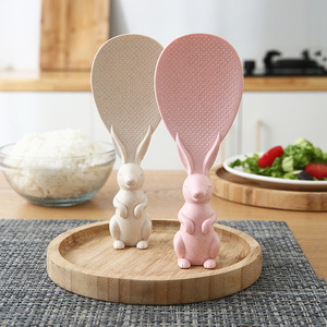 家用饭勺子不粘米饭创意可爱小兔子可立式电饭堡饭勺盛饭铲耐高温