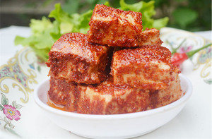 湖南永州江华县茶油豆腐乳农家自制霉豆腐4瓶装瑶族特产