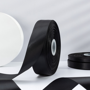 手工diy细飘带带子黑色丝带彩带缎带宽绸带绸面礼品礼物礼盒包装