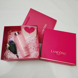 兰蔻大粉水礼盒空盒护肤品礼品盒子手袋爽肤水手提袋子