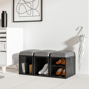 简约轻奢换鞋凳家用小户型入门穿鞋沙发椅客厅小型储物柜沙发组合