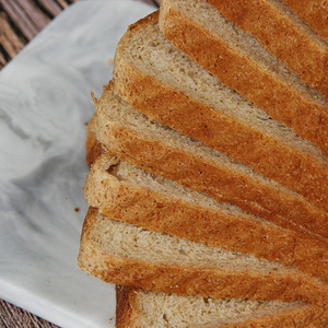 曼可顿特选高纤维全麦面包吐司切片400g营养早代餐糕点【7天短保