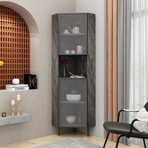 实木角柜转角柜墙角柜轻奢三角柜拐角置物架客厅收纳柜餐厅置物柜