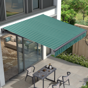 伸缩雨棚阳台院子手摇遮阳棚电动户外防雨遮阳蓬伸缩式折叠遮雨棚