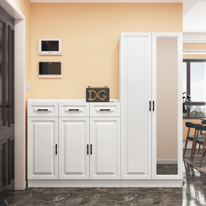 家用鞋柜简约现代门厅柜定制入户玄关柜进门高柜矮柜隔断柜