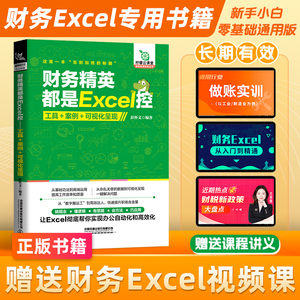 柠檬云课堂2023新书财务精英都是Excel控会计实务做账实操函数应用正版书送课程office入门到精通表格制作数据分析书