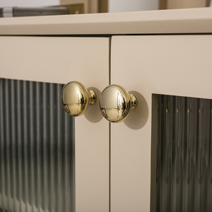 indoors法式轻奢柜门把手抽屉家具衣柜门鞋柜金色椭圆百搭小拉手