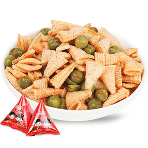 龙凤欢乐脆青豆妙脆角六一儿童小零食散装喜糖结婚糖果500g