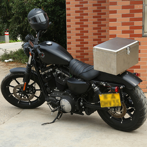 摩托车后备箱304不锈钢储物工具箱收纳箱电动踏板车外卖尾箱定制