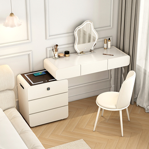 001人付款淘宝索菲亚梳妆台小户型现代简约卧室网红ins风亚克力床头柜