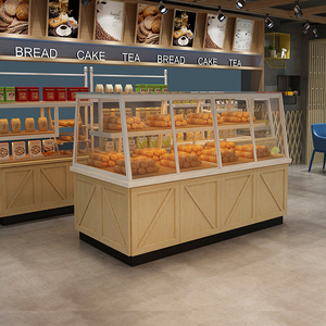 88huang304074066淘宝面包柜饼干柜桃酥柜台糕点蛋糕展示柜弧形玻璃