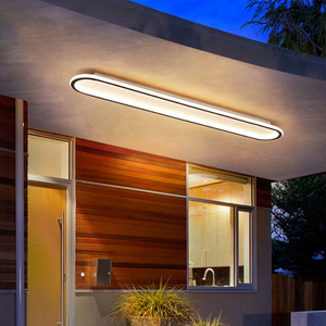 2023年阳台吸顶灯超薄户外防水休闲别墅露台室外长条庭院走廊顶灯