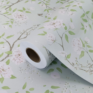墙纸自粘仿花纹贴纸3d立体防水防潮加厚墙纸家用卧室客厅温馨壁纸