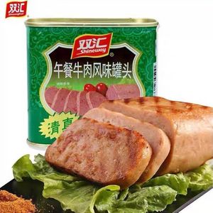 清伊坊双汇午餐肉风味罐头清真即食肉类熟食340g/盒罐装午餐肉