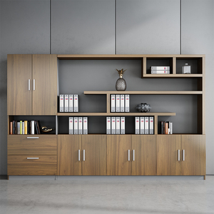 杉晨书柜文件柜资料柜落地高柜老板桌背景柜办公室书柜档案柜子