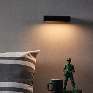 壁灯卧室床头灯现代简约个性创意极简装饰墙壁灯免接线旋转壁灯