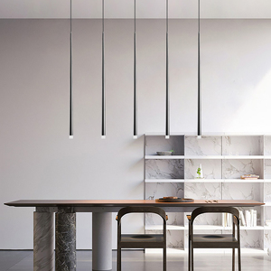 餐厅吊灯极简锥形线条灯设计师展厅样板房吧台餐桌吊灯北欧装饰灯