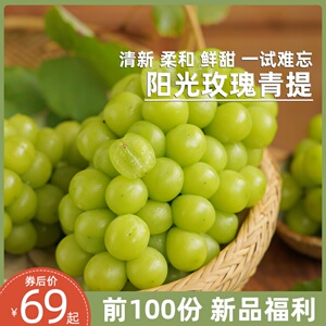 阳光玫瑰青提 陕西晴王葡萄 花果香甜 新鲜水果包邮 旧时光老味道