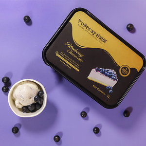 杜柏瑞冰淇淋1l*1盒装甜品冷饮草莓味香草味芒果网红巧克力雪糕