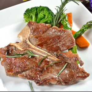 益大嘉黑椒t骨猪扒1kg*10包/件 带骨猪肉腌制半成品中西快餐商用