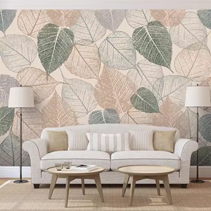 北欧客厅卧室沙发电视背景墙立体个性简欧壁纸现代简约装饰壁画