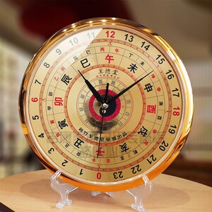 八卦钟 小钟 老式钟表 老式机械摇摆挂钟八卦钟表十二时辰挂钟中