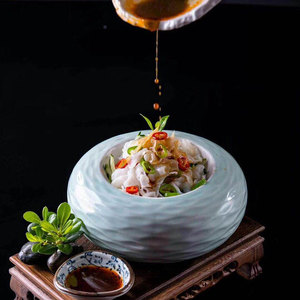 金筷子深海蚌片200g冷冻半成品特色菜凉拌菜酒店专用猪脆生肠肚片