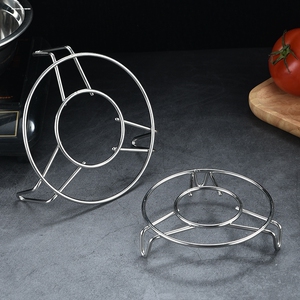 304不锈钢蒸架加厚家用厨房高压锅高脚隔水电饭煲内蒸架蒸蛋架子