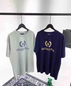 balenciaga/巴黎世家 彩虹刺绣 双b 麦穗 bb字母 短袖男 t恤女