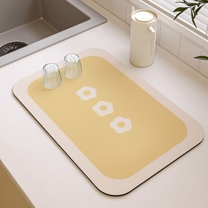 厨房台面垫子吸水防滑垫桌面软硅藻泥刷牙杯垫洗手台卫生间沥水垫