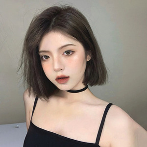 假发短发女bobo头自然蓬松减龄韩式中分无刘海气质修饰脸型全头套
