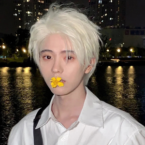 假发金色短发卷