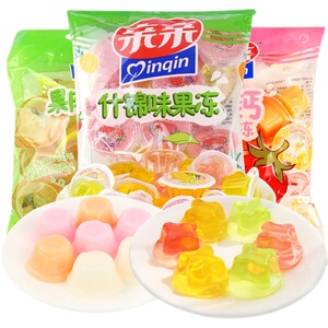 亲亲果肉果冻360g*5袋装儿童什锦吸吸冻水果乳酸布丁夏季清凉零食