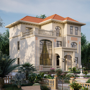 3201三层别墅设计图纸欧式豪华复式楼带堂屋神龛3新款农村自建房