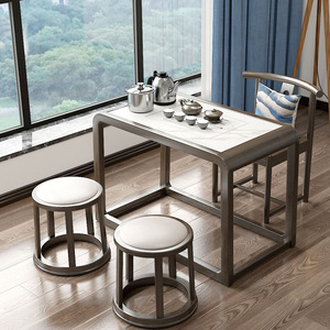 阳台茶桌椅组合实木茶桌家用小茶台小型泡茶桌现代简约简易小茶桌