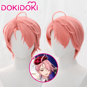 dokidoki 预售 新世界狂欢 艾斯特cosplay假发粉红色三七分短发