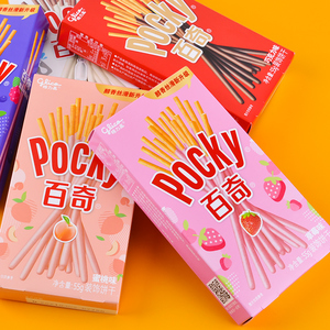 格力高百醇pocky百奇巧克力棒饼干涂层长条零食网红爆款休闲夹心