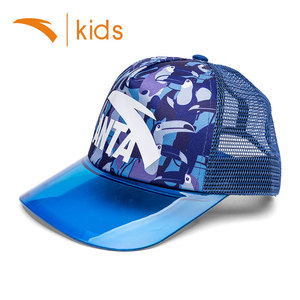 安踏男童太阳帽鸭舌帽中大童遮阳帽夏季男孩棒球帽儿童防晒帽子男