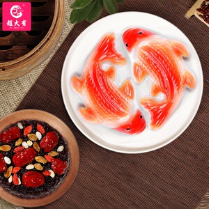 八宝鱼糯米饭鱼形年年有鱼